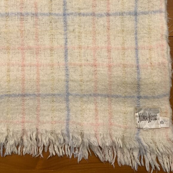 Vintage plaid 100% Wool throw blanket - Picture 1 of 8